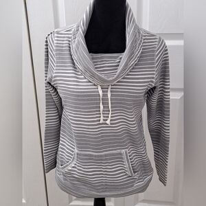 Made For Life Striped Top With A Drawstring Front